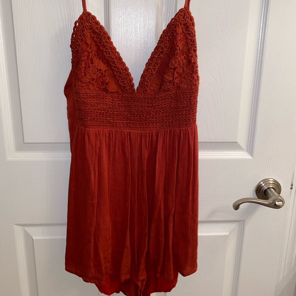 Burnt Orange Romper
